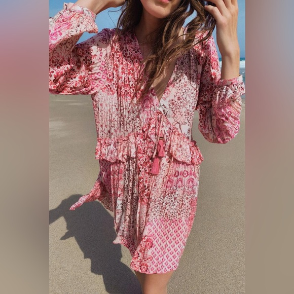 PATCHWORK PRINT MINI DRESS - Picture 3 of 15